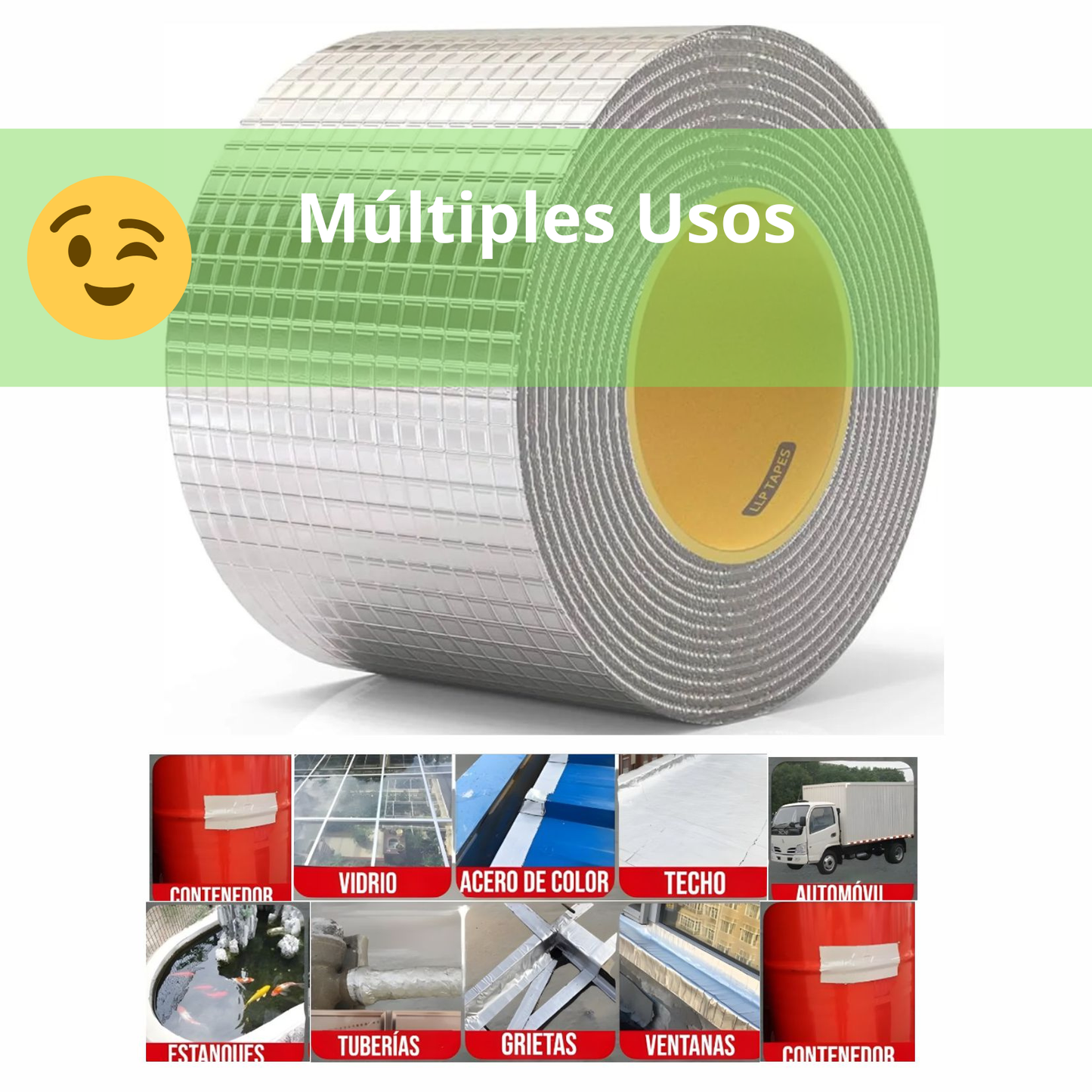 Cinta Tapa Gotera De Butilo 10cm X 5mts